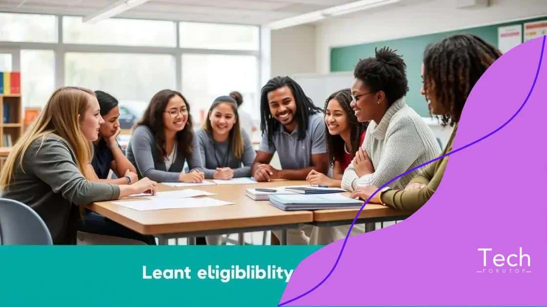 Eligibility requirements for applicants