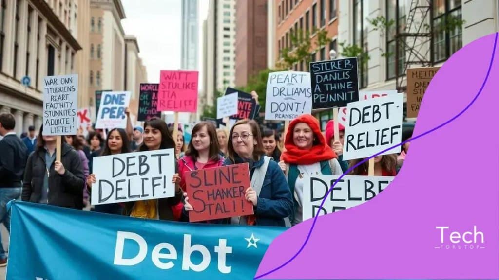 Protest campaigns for student debt relief: take action now