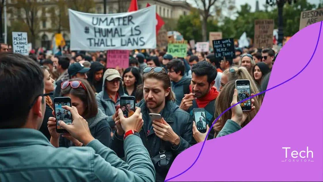 Impact of social media on marches