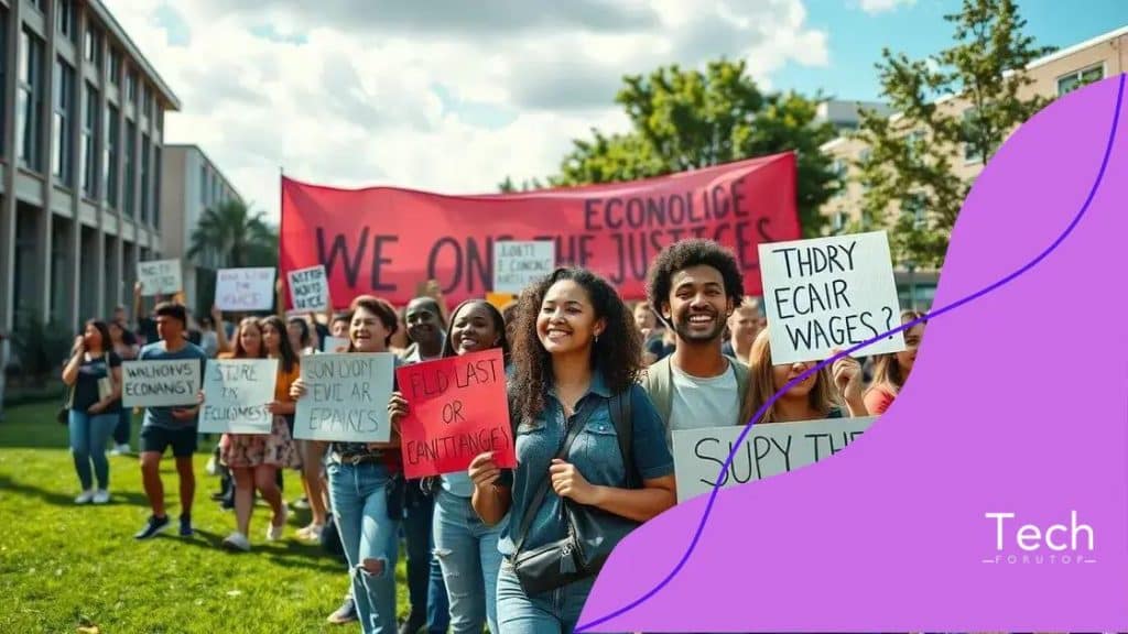 College campus protests for fair wages ignite change