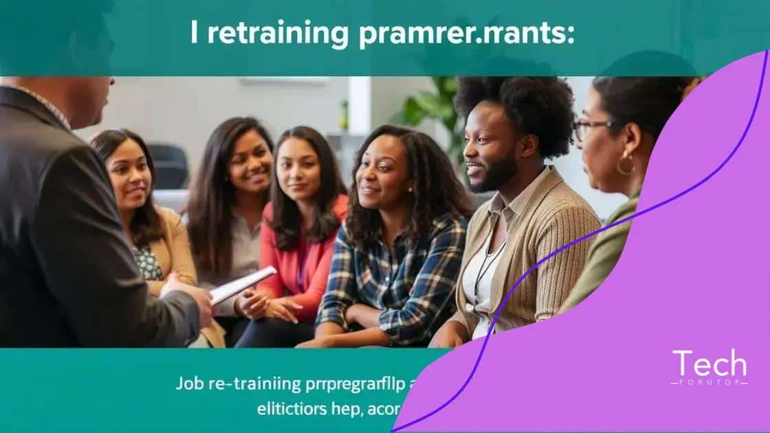 Eligibility criteria for job retraining programs