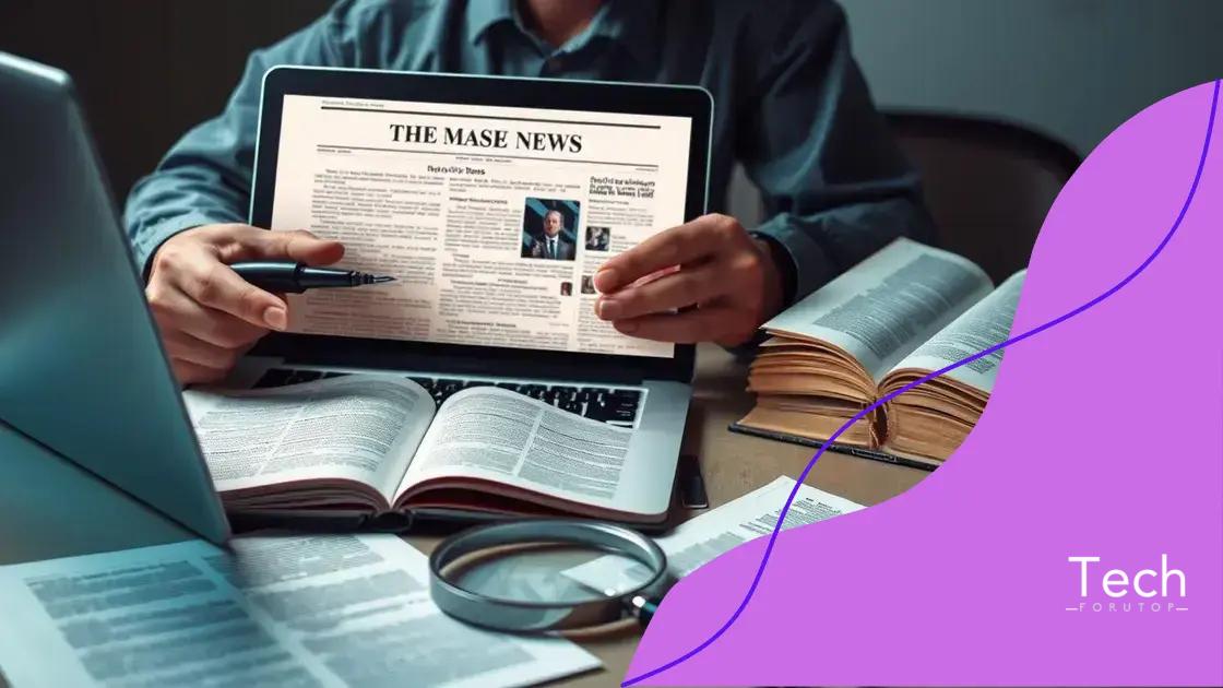 Identifying the signs of fake news