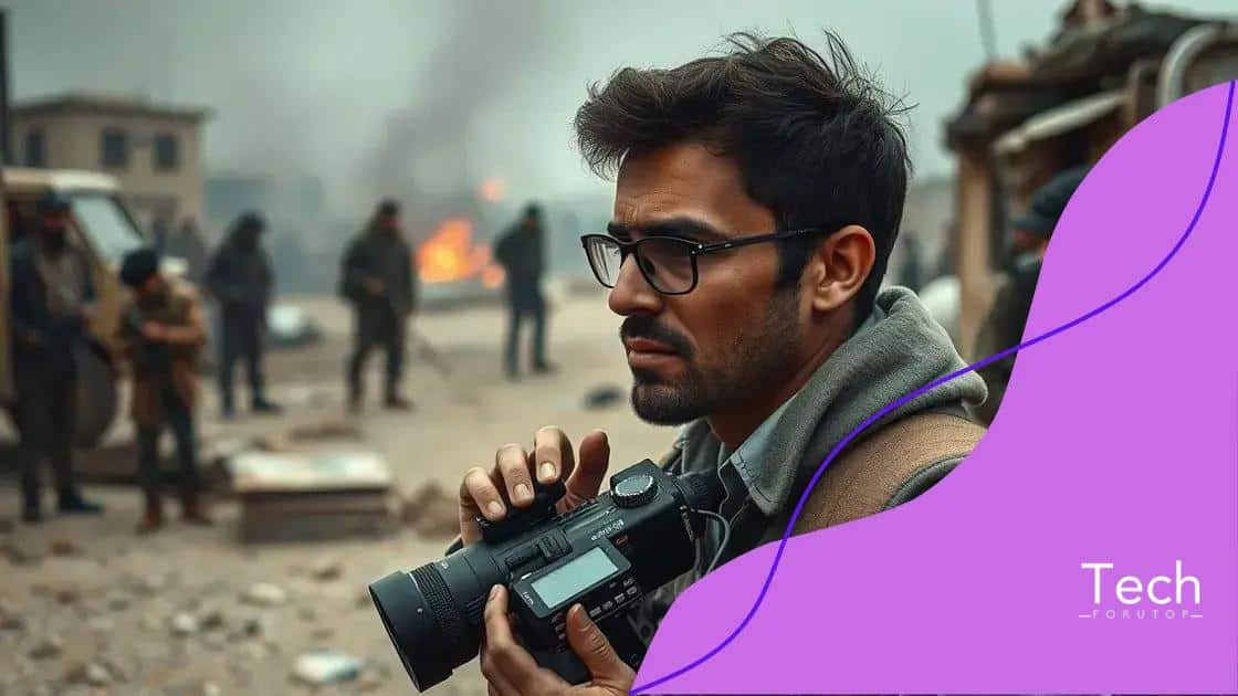 Ethical dilemmas in reporting war and conflict
