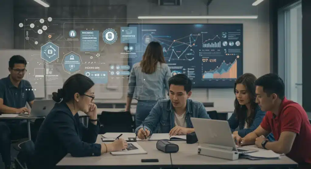 Micro-Credentials: US Universities Adapting for 2025 Job Markets