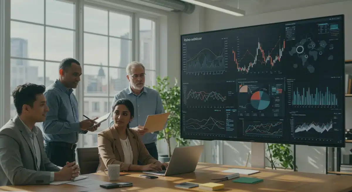 Diverse team collaborating in a modern office, symbolizing accessible financial tools.
