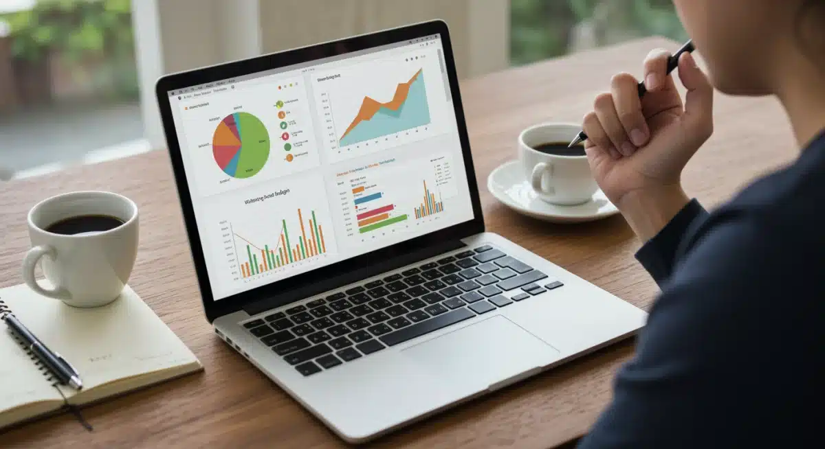 Individual focusing on personal financial planning on a laptop