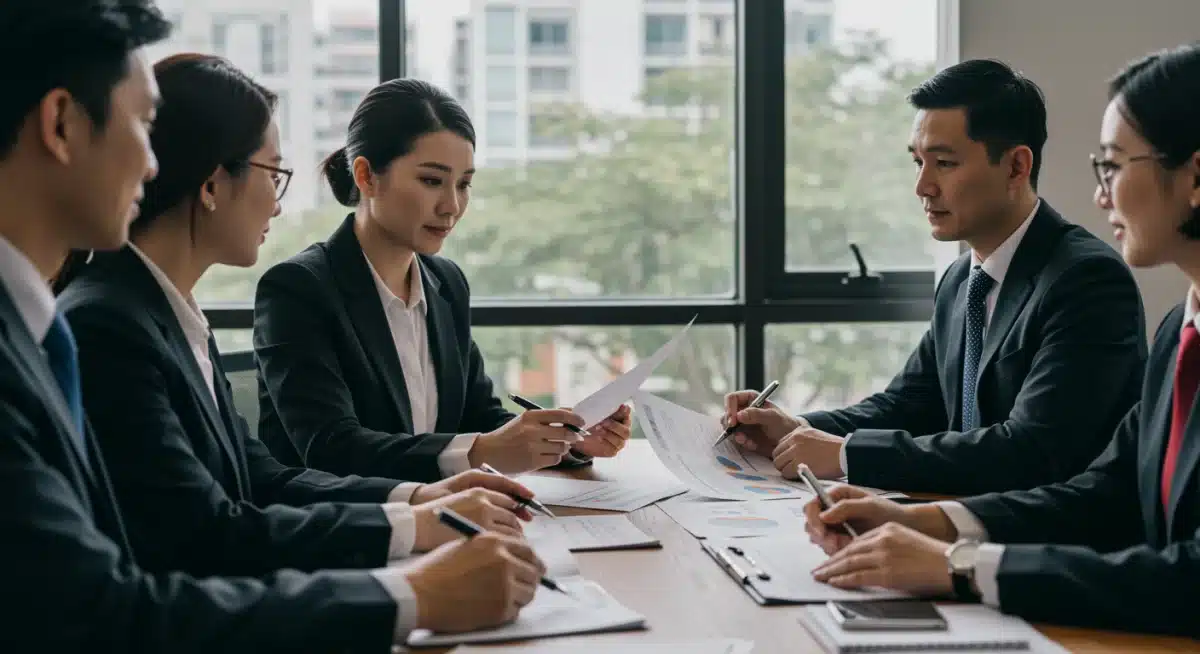 Business leaders analyzing legal implications of court rulings