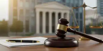 Gavel on legal documents symbolizing judicial review impact