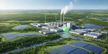 Sustainable US manufacturing facility with green energy integration