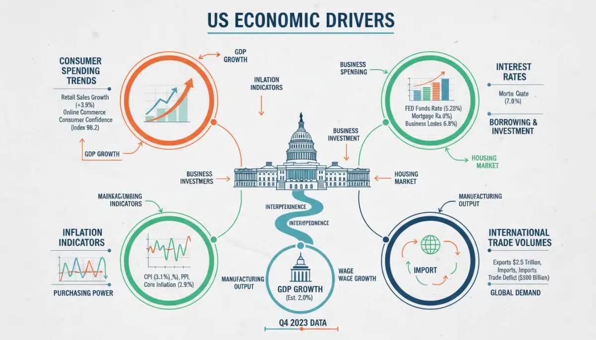 Factors influencing US economic growth and GDP projections